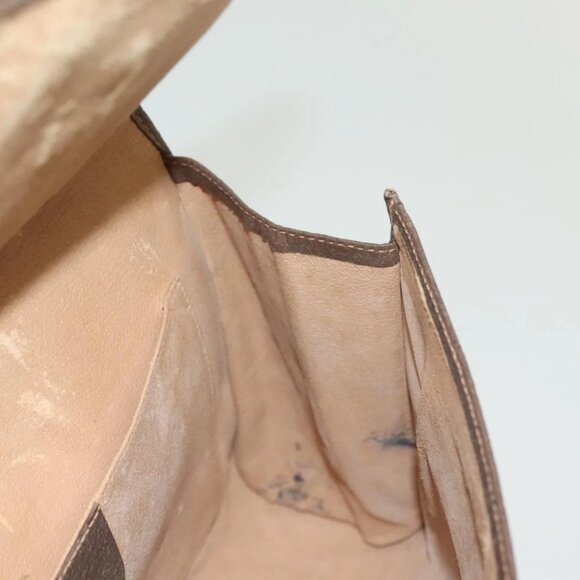 GUCCI GG Supreme Web Sherry Line Clutch Bag PVC Beige 156 01 031 Auth 139574 - Picture 11 of 16